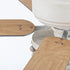 48" New Delhi Farmhouse Flush Mount Reversible Ceiling Fan with Lighting and Remote Control