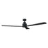52" Zelda Industrial DC Motor Downrod Mount Reversible Ceiling Fan with Remote Control