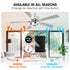 52" Vendome Industrial Downrod Mount Reversible Ceiling Fan with Lighting and Remote Control