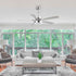 52" Vendome Industrial Downrod Mount Reversible Ceiling Fan with Lighting and Remote Control