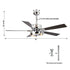 52" Vendome Industrial Downrod Mount Reversible Ceiling Fan with Lighting and Remote Control