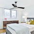 52" Bohemian Industrial DC Motor Downrod Mount Reversible Ceiling Fan with Lighting and Remote Control