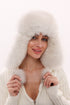 Genuine Arctic Fox Fur Genuine Leather Hat