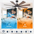 60" Oretha Windmill 8 Blade Led Indoor Oil Rubbed Bronze Ceiling Fan with Remote And Light Kit Included