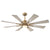 60" Oretha Windmill 8 Blade Led Indoor Oil Rubbed Bronze Ceiling Fan with Remote And Light Kit Included