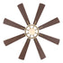 60" Oretha Windmill 8 Blade Led Indoor Oil Rubbed Bronze Ceiling Fan with Remote And Light Kit Included