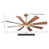 60" Oretha Windmill 8 Blade Led Indoor Oil Rubbed Bronze Ceiling Fan with Remote And Light Kit Included
