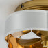 Vaczon 13 Inch Golden Flush Mount Ceiling Fan with Light and Remote Control
