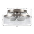 13" Flush Mount Reversible Ceiling Fan with Lighting and Remote Control