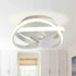 Vaczon 13" Flush Mount Caged Fan with Light and Remote Control