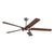 65" Fury Farmhouse DC Motor Downrod Mount Ceiling Fan with Lighting and Remote Control