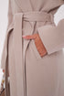 Cambridge Comfort Wraparound Wool Cashmere Coat in Nude
