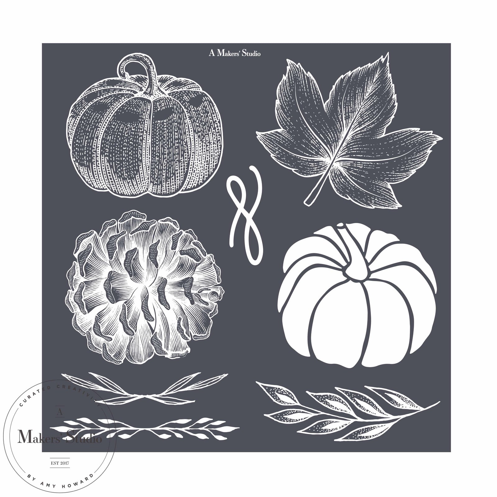 Fall Home - Mesh Stencil 12x12