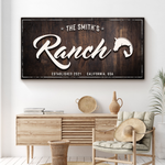 Family Ranch Sign