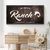 Family Ranch Sign