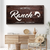 Family Ranch Sign