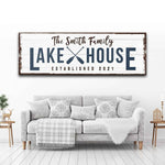 Family Lake House Arrow Sign II