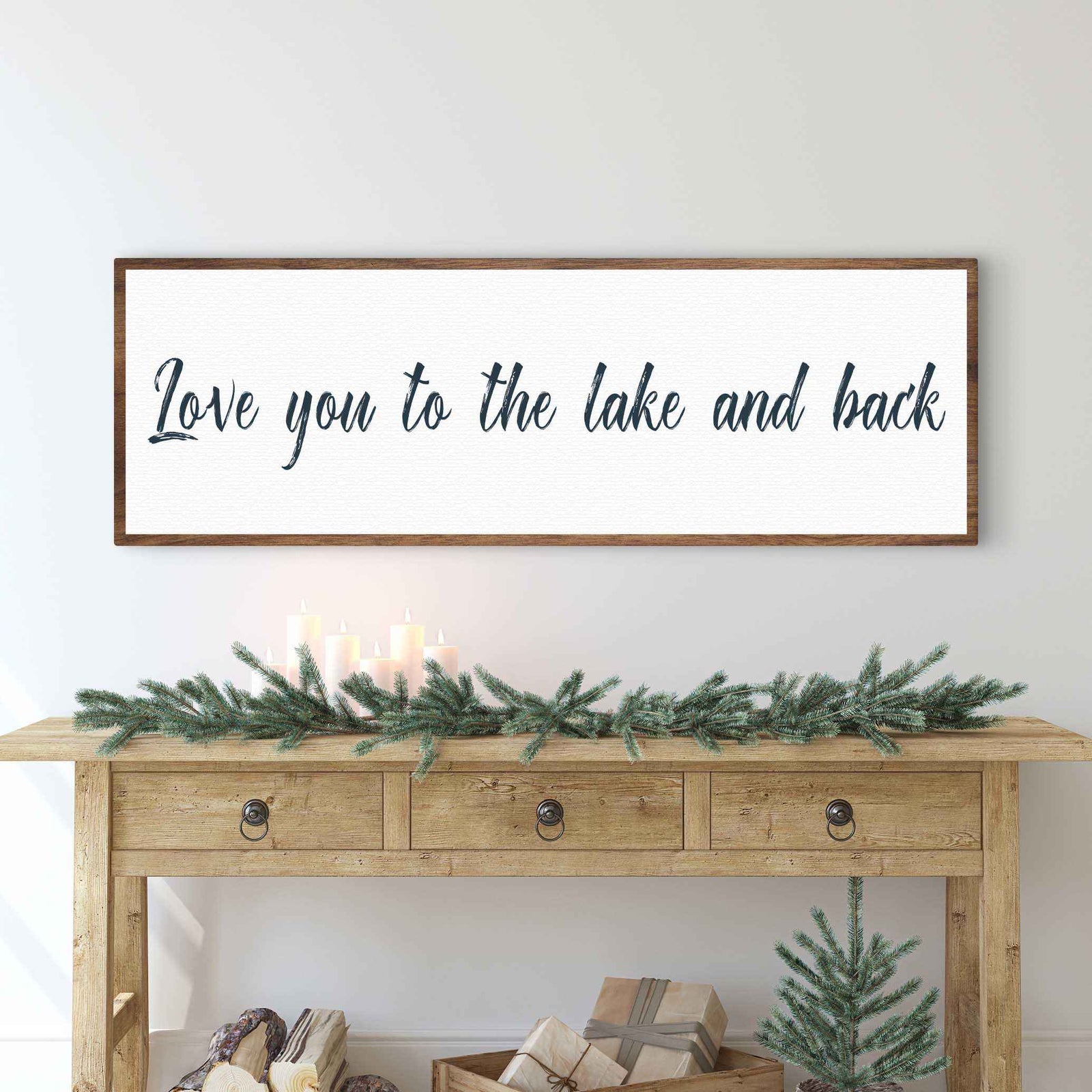 Love You To The Lake And Back Sign II