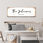 Rustic Family Name Sign