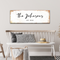 Rustic Family Name Sign