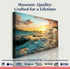 Family Name Ocean Sunset Sign