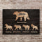 Mother's Day Sign Mother Bear and Cubs