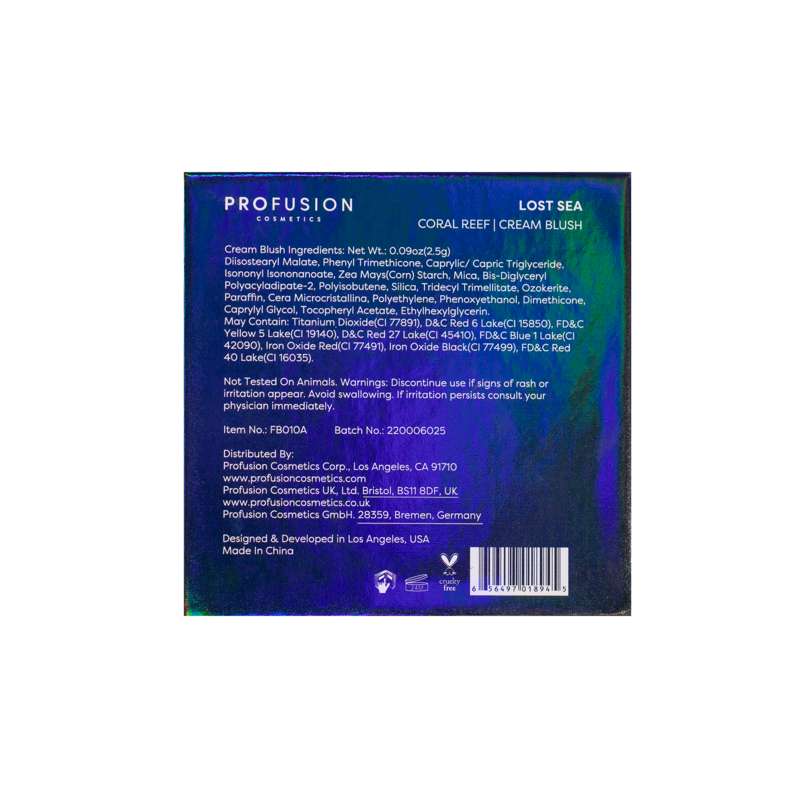 Lost Sea Shell Shaped Cream Blush - Coral Reef