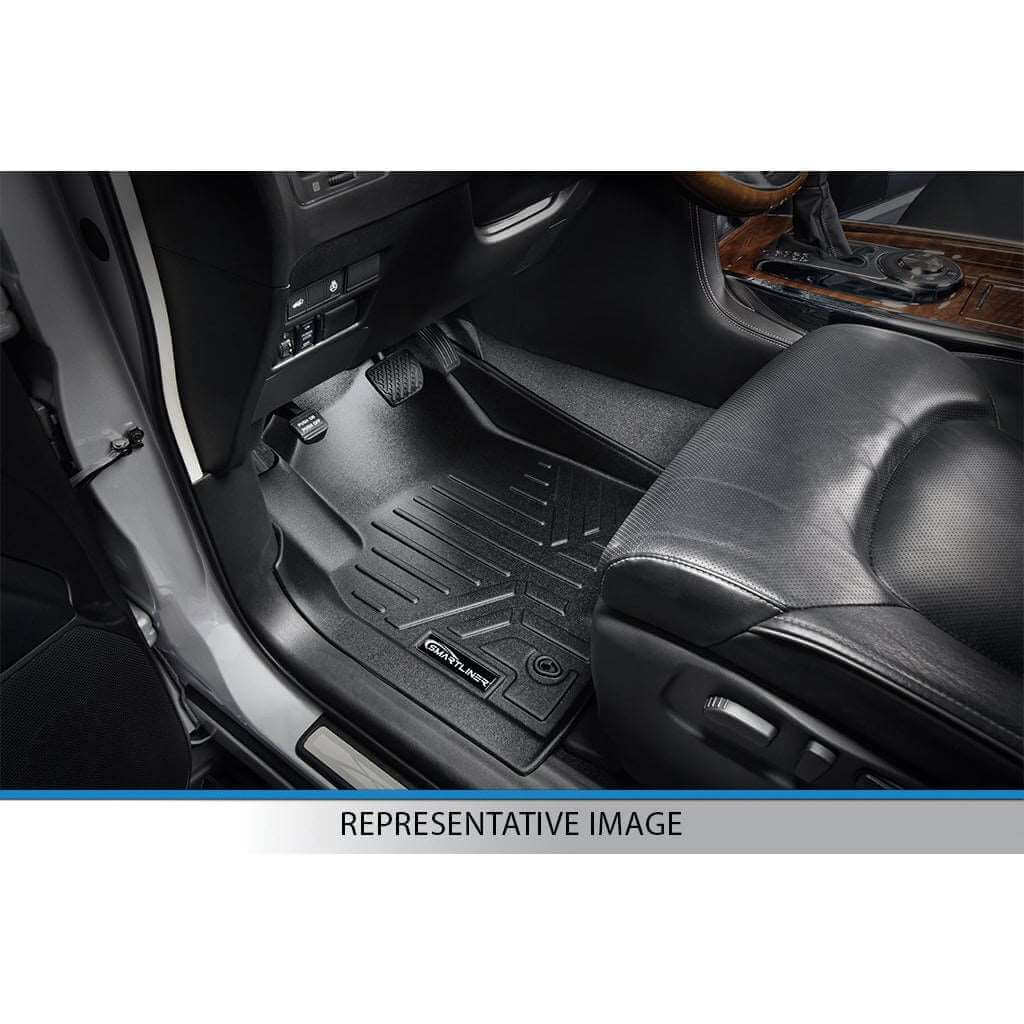 SMARTLINER Custom Fit Floor Liners For 1999-2007 Silverado Crew Cab/Sierra 1500/2500/3500 / 2000-2006 Tahoe/Yukon/Suburban/Yukon XL