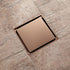 Rose Gold brass floor drain 4x4inch