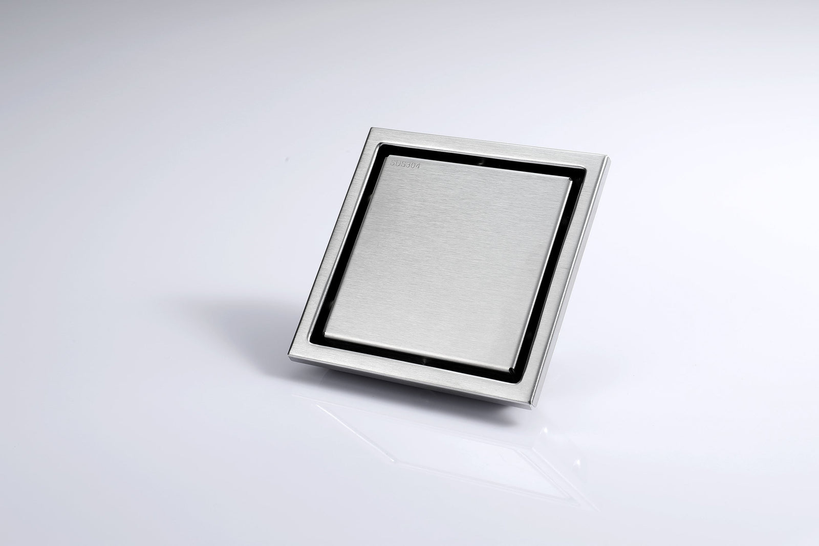 Brushed nickel stainless floor drain 6x6inch