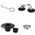 matte black Linear shower drain stainless steel material 24 inch with tile insert 2-in-1 cover with hair strainer and adjustment feet