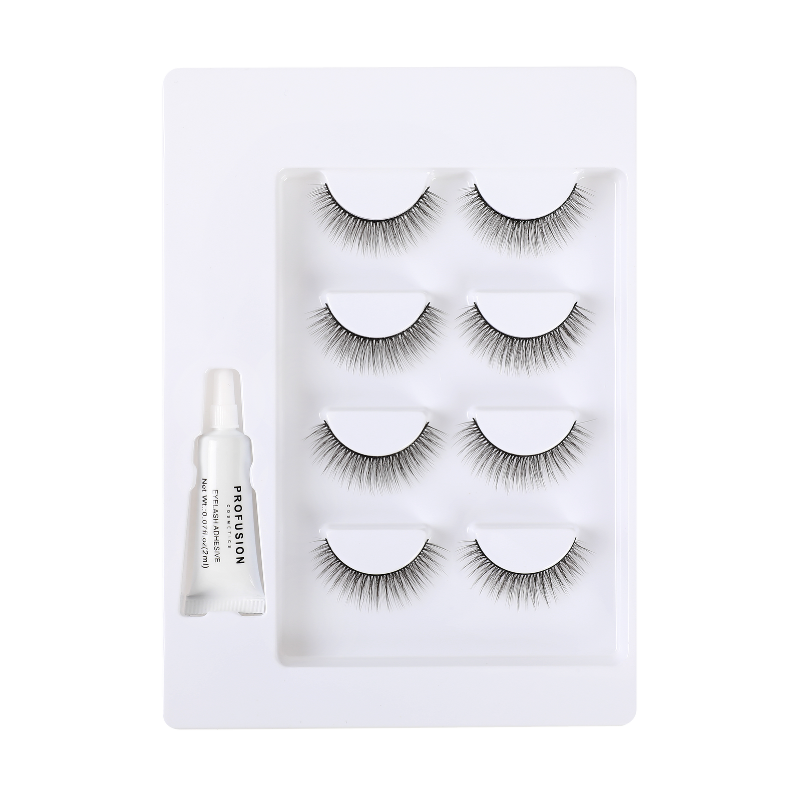 Frosted Snow Sparkle | 4 Pair Luxe False Lash Set