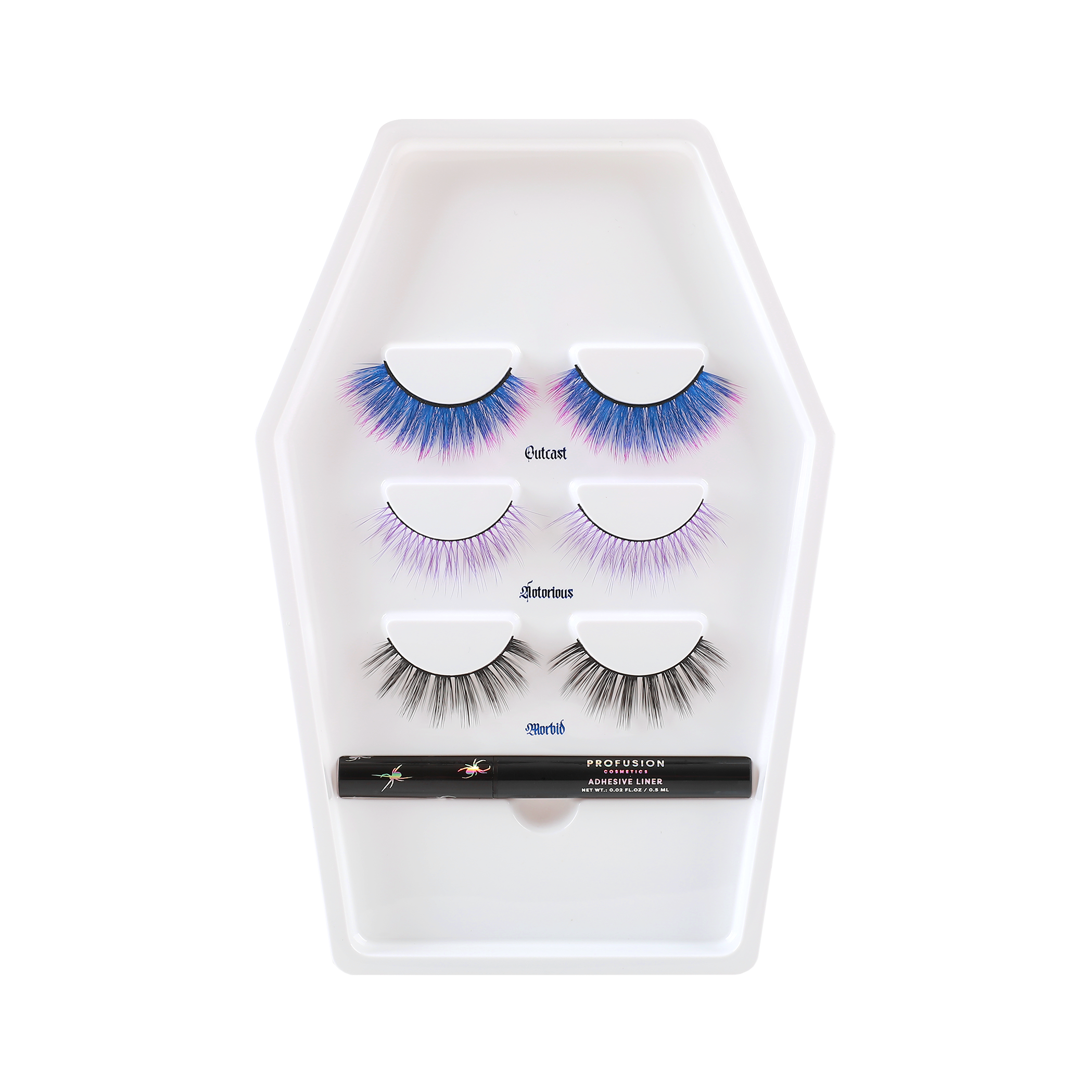 Lash Madness-3 Pair Faux Mink Lash Set Adhesive