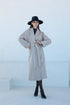 Classic Brushed Cashmere Wool Blend Overcoat in Beige
