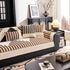 Vertical Stripes Sectional Sofa Cover Slipcover - Non-Slip, Fits L-Shape Couches