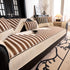 Vertical Stripes Sectional Sofa Cover Slipcover - Non-Slip, Fits L-Shape Couches