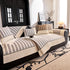 Vertical Stripes Sectional Sofa Cover Slipcover - Non-Slip, Fits L-Shape Couches