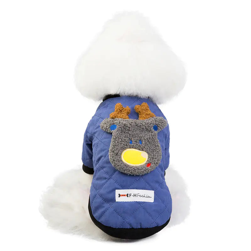 Cute Winter Padded Dog Jacket for Autumn/Winter