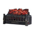 Black Insert Electric Fireplace One Heat Settings with Flame and Remote Control