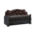 Black Insert Electric Fireplace One Heat Settings with Flame and Remote Control