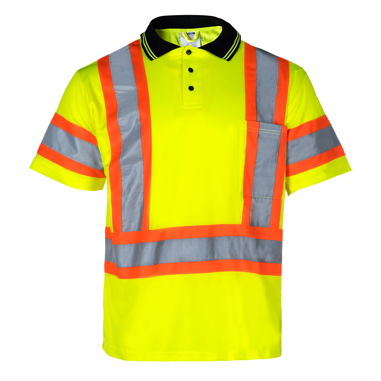 Hi-Vis X-Back Reflective Two-Tone Safety Polo Shirt