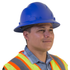 Full Brim Safety Hard Hat with 4 Point Suspension
