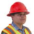 Full Brim Safety Hard Hat with 4 Point Suspension