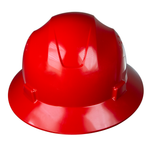 Full Brim Safety Hard Hat with 4 Point Suspension