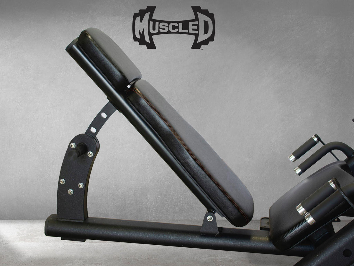 45 Degree Linear Leg Press Machine - Muscle D Fitness - Adjustable Angle Back Pad