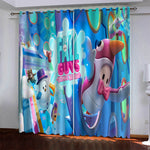 Fall Guys Pattern Curtains Blackout Window Drapes