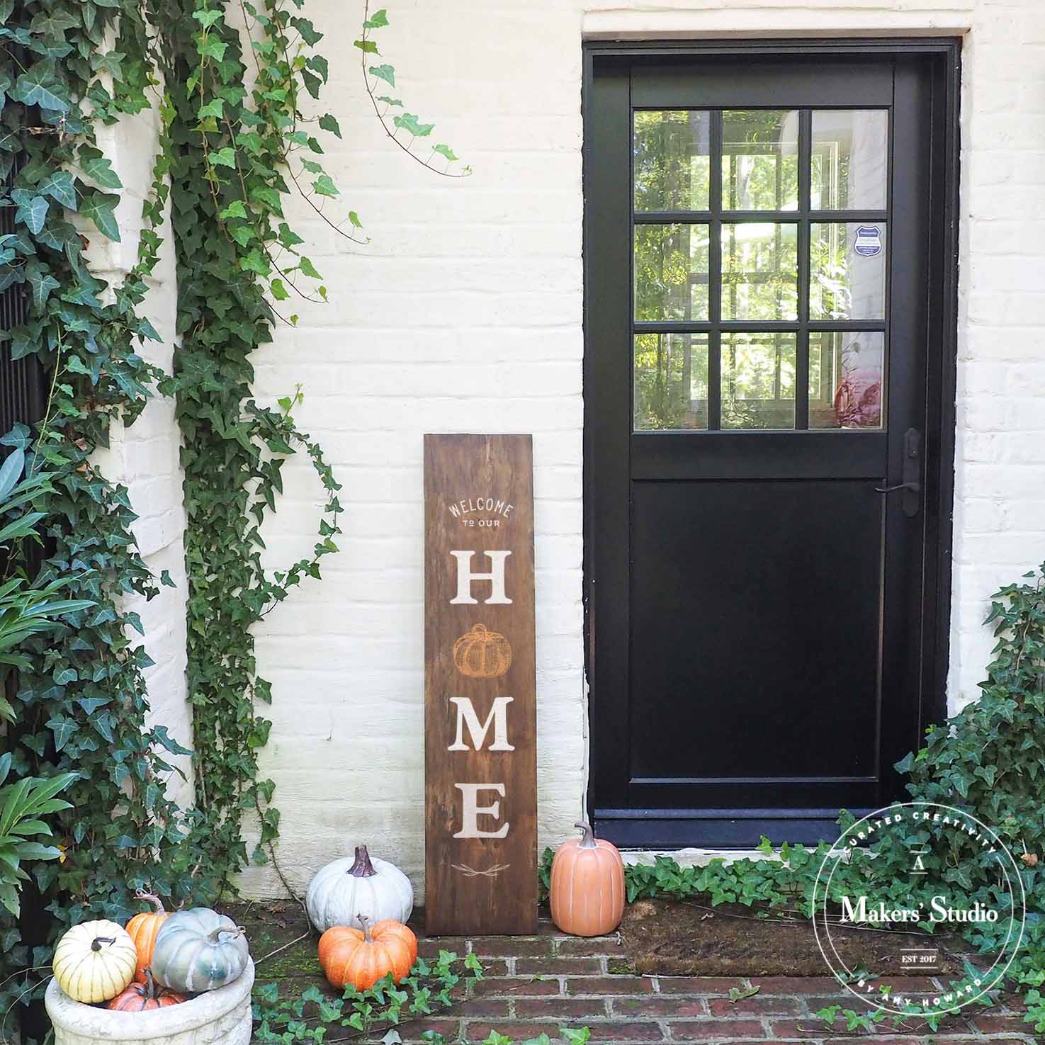 Fall Home - Mesh Stencil 12x12