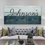 Family Grateful Sign