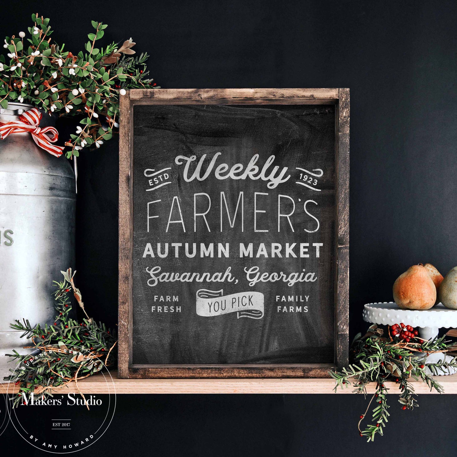 Autumn Market - Mesh Stencil 18x12