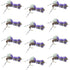 Fat Albert Purple Foam Body Grasshopper Fly - 1 Dozen Flies Hook Size 10